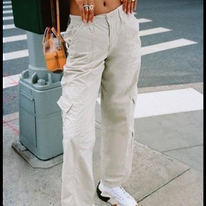 urban outfitters y2k white cargo pants